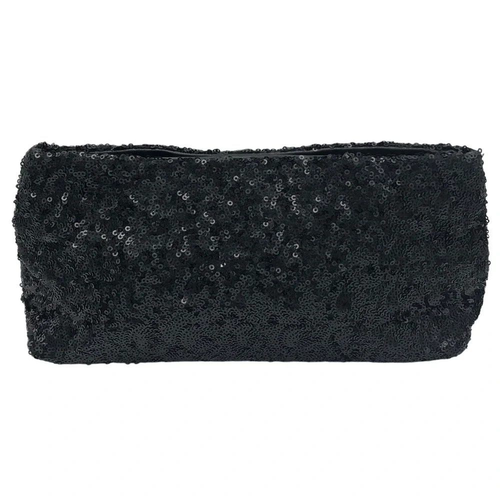 Victoria’s Secret Black Sequin Clutch Purse